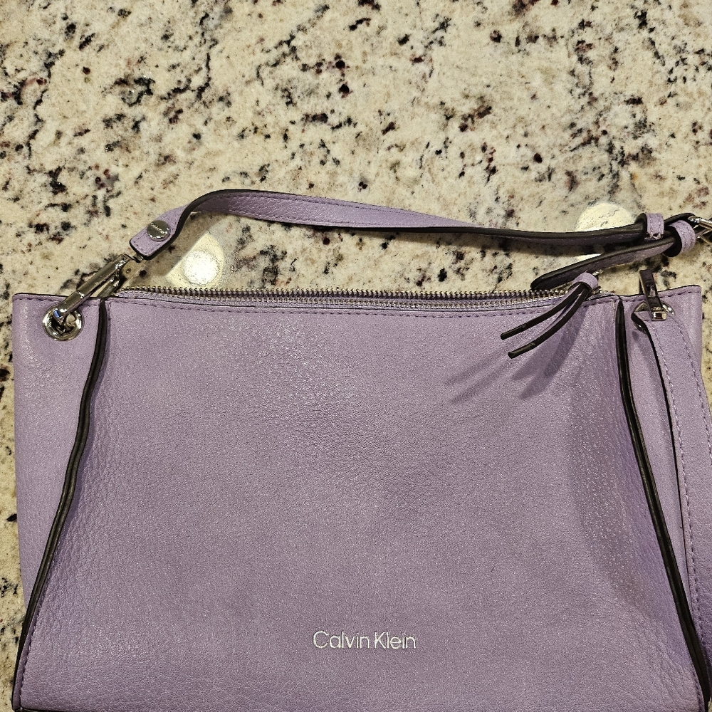 Calvin Klein Purple Shoulder Bag Used Excellent Conditions